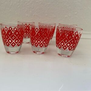 (6) MCM vintage shot glasses